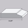 MDF Primed Shoe Mouldings – Colonial, Bevel Step & Modern Styles — Bevel Step Base Shoe Molding