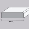 MDF Primed Shoe Mouldings – Colonial, Bevel Step & Modern Styles — Flat Stock Base Shoe Molding