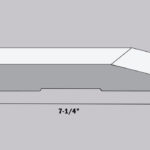 Modern Edge Bevel Baseboard 7"